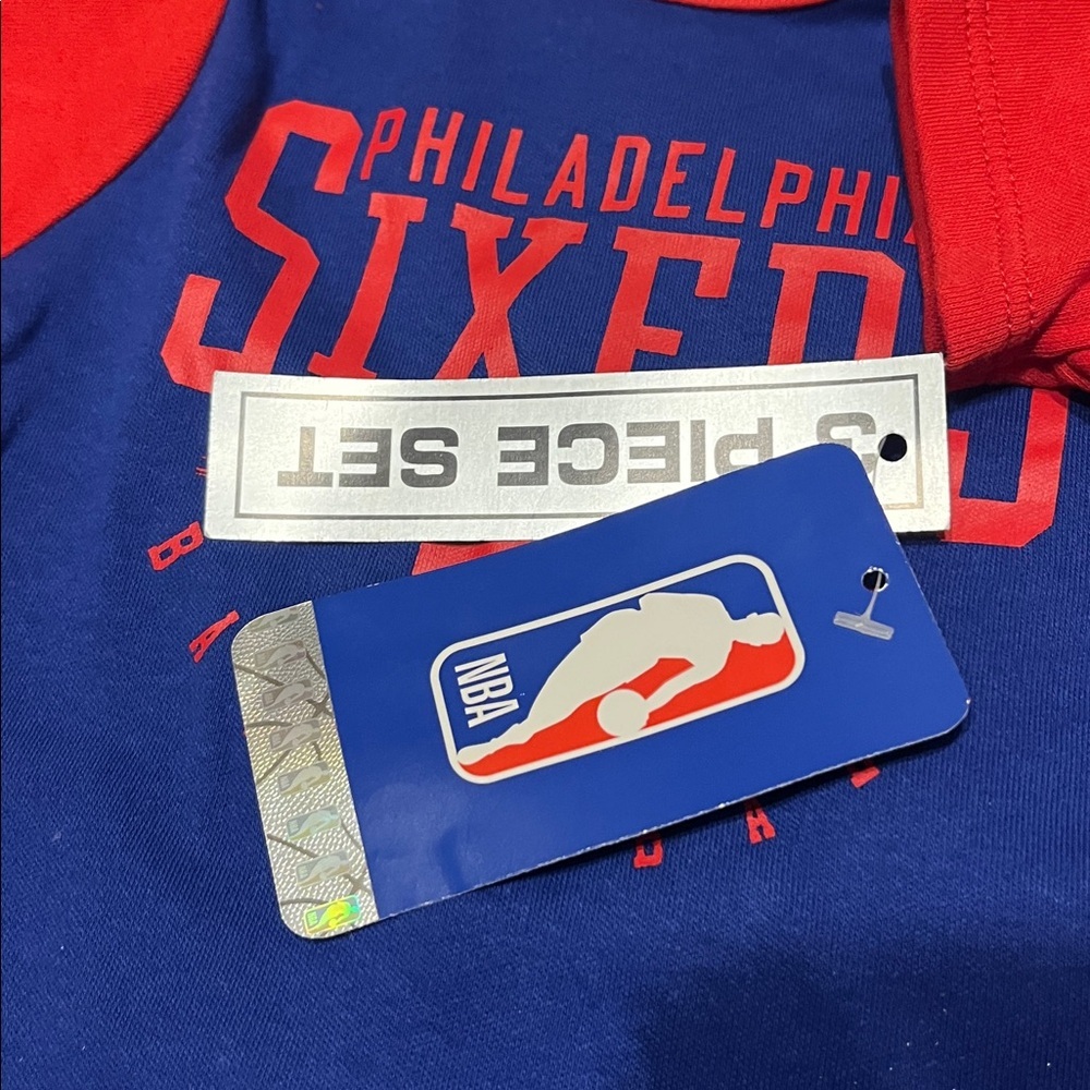 Philadelphia 76ers NEW Baby One Piece Set, Baby Size 0-3 months - Picture 6 of 7